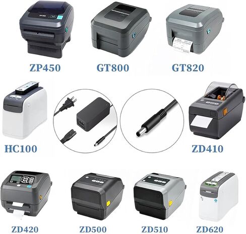 24V AC محول التيار الكهربائي لزيبرا ZD421 GK420t ZD621 ZD410 ZD420 ZP450 ZD500 ZD620 GK420D GX420D SAWA-52-312524 طابعة سطح المكتب الحرارية GX420T GX430D GK430D GT800 GT820 3.125A 75W شاحن in Kuwait