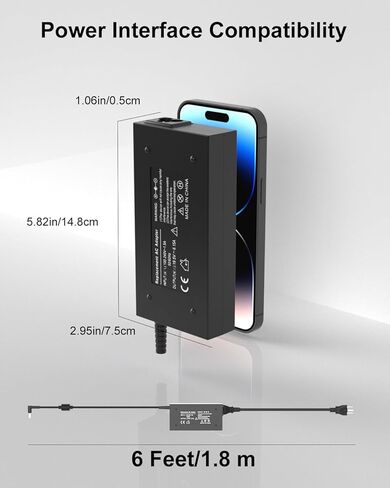 محول طاقة 120 وات متوافق مع قاعدة HP Thunderbolt Dock 120W G5 G2 Elite USB-C G4، متوافق مع محول إمداد سلك الطاقة لمحطة الإرساء HP G5 (4.5 * 3.0 مم) in Kuwait
