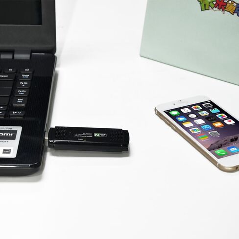 محول USB لاسلكي بسرعة 150 ميجا بت في الثانية وبطاقة شبكة 2.4 جيجا نانو واي فاي لسطح المكتب والكمبيوتر المحمول والكمبيوتر الشخصي in Kuwait