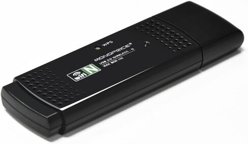 محول USB لاسلكي بسرعة 150 ميجا بت في الثانية وبطاقة شبكة 2.4 جيجا نانو واي فاي لسطح المكتب والكمبيوتر المحمول والكمبيوتر الشخصي in Kuwait