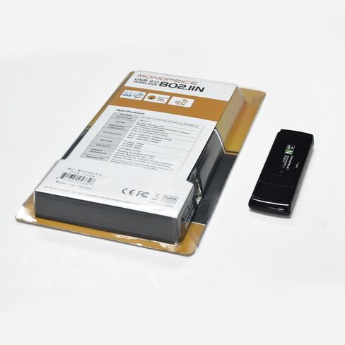 محول USB لاسلكي بسرعة 150 ميجا بت في الثانية وبطاقة شبكة 2.4 جيجا نانو واي فاي لسطح المكتب والكمبيوتر المحمول والكمبيوتر الشخصي in Kuwait