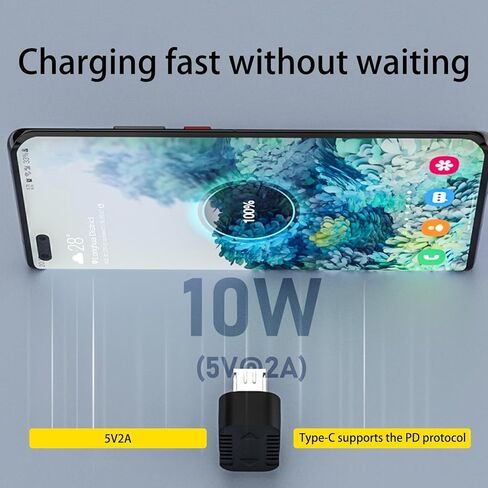 USB to USB C Adapter 90 Degree USB to Type C Data Transfer Convert Connector for Smartphone Car Navigation(B) in Kuwait