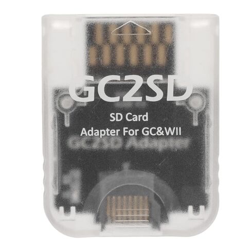 HilBeliFU 512GB GC2SD Card Reader, Plug and Play GC2SD Micro SD Card Adapter, Portable GC2SD Memory Card Adapter Compatible with Game Consoles, 1.8x1.4x0.3in, Transparent in Kuwait