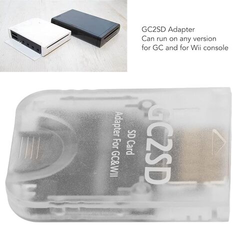 HilBeliFU 512GB GC2SD Card Reader, Plug and Play GC2SD Micro SD Card Adapter, Portable GC2SD Memory Card Adapter Compatible with Game Consoles, 1.8x1.4x0.3in, Transparent in Kuwait