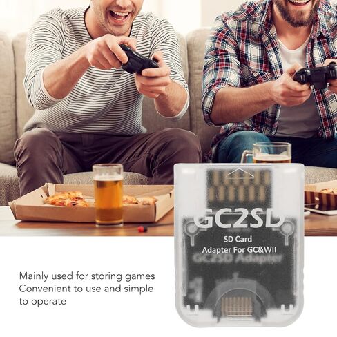 HilBeliFU 512GB GC2SD Card Reader, Plug and Play GC2SD Micro SD Card Adapter, Portable GC2SD Memory Card Adapter Compatible with Game Consoles, 1.8x1.4x0.3in, Transparent in Kuwait