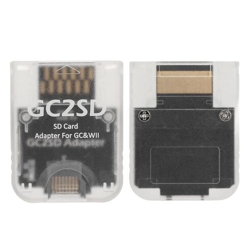 HilBeliFU 512GB GC2SD Card Reader, Plug and Play GC2SD Micro SD Card Adapter, Portable GC2SD Memory Card Adapter Compatible with Game Consoles, 1.8x1.4x0.3in, Transparent in Kuwait