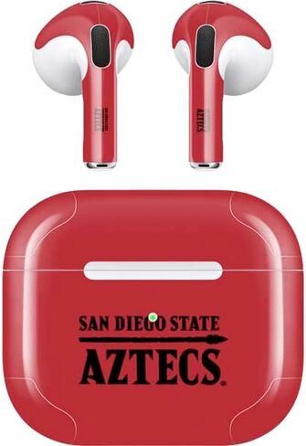 غلاف صوتي من Skinit متوافق مع Apple AirPods (الجيل الثالث، 2021) - تصميم شعار ولاية سان دييغو مرخص رسميًا in Kuwait