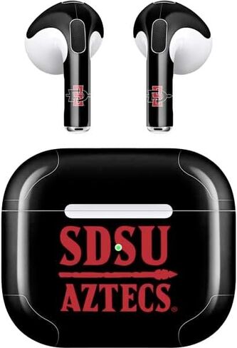 Skinit Decal Audio Skin Compatible with Apple AirPods (3rd Gen, 2021) - Officially Licensed Aztecs San Diego State Design in Kuwait