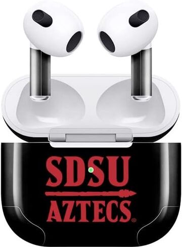 Skinit Decal Audio Skin Compatible with Apple AirPods (3rd Gen, 2021) - Officially Licensed Aztecs San Diego State Design in Kuwait