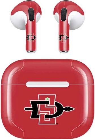 Skinit Decal Audio Skin Compatible with Apple AirPods (3rd Gen, 2021) - Officially Licensed Aztecs Red Logo Design in Kuwait