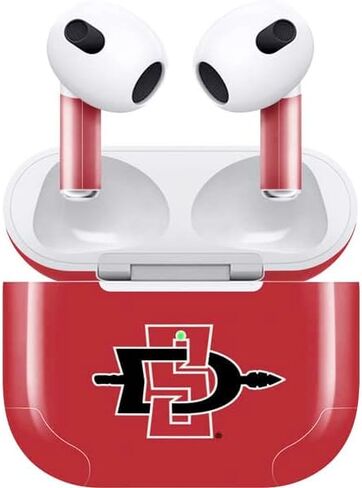 Skinit Decal Audio Skin Compatible with Apple AirPods (3rd Gen, 2021) - Officially Licensed Aztecs Red Logo Design in Kuwait