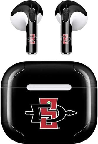 غلاف صوتي من Skinit متوافق مع Apple AirPods (الجيل الثالث، 2021) - تصميم شعار Aztecs مرخص رسميًا in Kuwait