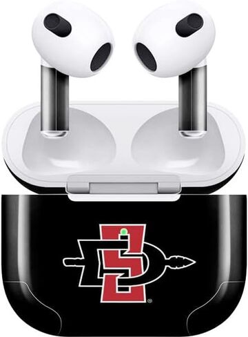 غلاف صوتي من Skinit متوافق مع Apple AirPods (الجيل الثالث، 2021) - تصميم شعار Aztecs مرخص رسميًا in Kuwait