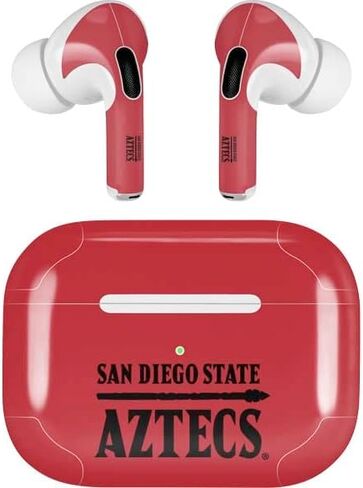 Skinit Decal Audio Skin Compatible with AirPods Pro 2nd Gen - Officially Licensed San Diego State University Logo Red Design in Kuwait
