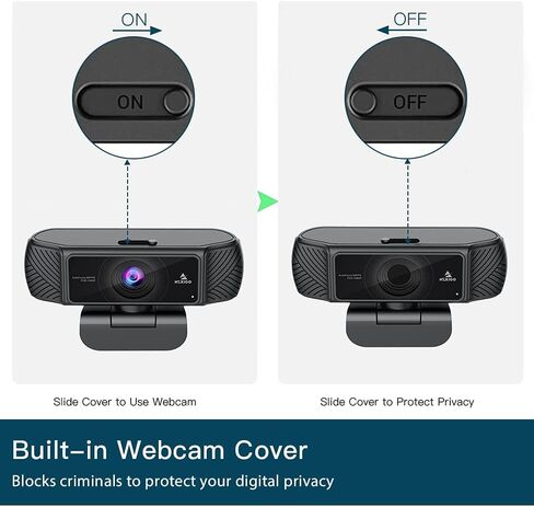 NexiGo 60FPS 1080P Webcam Kits, N680P FHD USB Web Camera with Software Control and Privacy Cover, Upgraded Video Conference Lighting, Extendable Tripod Stand, for Zoom/Skype/Teams in Kuwait