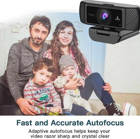NexiGo 60FPS 1080P Webcam Kits, N680P FHD USB Web Camera with Software Control and Privacy Cover, Upgraded Video Conference Lighting, Extendable Tripod Stand, for Zoom/Skype/Teams in Kuwait