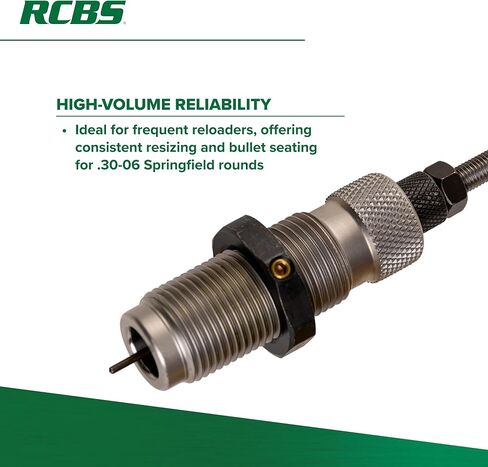 RCBS Supreme Die Set for .30-06 Springfield - Superior Performance for Reloaders with a Shell Holder and Chamber Case Length Gauge in Kuwait