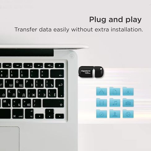 GIGASTONE V10 128GB USB 2.0 Flash Drive 128GB Flash Drive Thumb Drive Memory Stick Pen Drive Capless Retractable Design in Kuwait