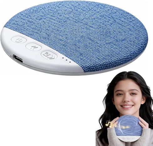 2026 New Bluetooth Sleep Pillow Speaker, Wireless White Noise Pillow Speaker with Timer, Ultra-Thin Stereo Bass Private Sleep Speaker for Adults Kids (Blue) in Kuwait