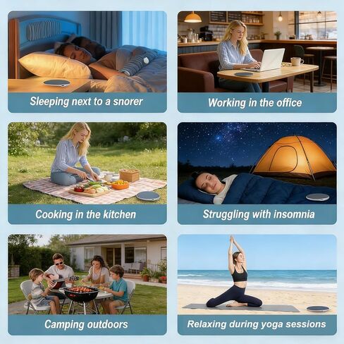 2026 New Bluetooth Sleep Pillow Speaker, Wireless White Noise Pillow Speaker with Timer, Ultra-Thin Stereo Bass Private Sleep Speaker for Adults Kids (Blue) in Kuwait