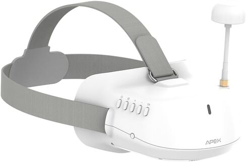 نظارات الواقع الافتراضي APEXFPV Goggles، شاشة TFT LCD مقاس 3 بوصات، دقة 360 * 640 بكسل، 5.8 جيجا 48 قناة، بطارية 1500 مللي أمبير في الساعة لمشاهدة طيران الطائرة بدون طيار in Kuwait