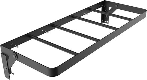 fotoconic Wall Mount Photography Backdrop Storage Rack, Heavy Duty Seamless Paper Roll Holder Organizer for Photo Studio, Holds 10 Rolls, Vertical Background Support System (Black) in Kuwait