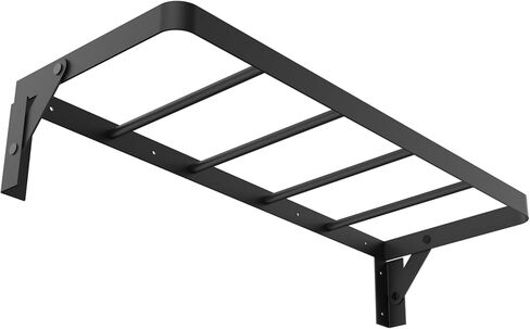 fotoconic Wall Mount Photography Backdrop Storage Rack, Heavy Duty Seamless Paper Roll Holder Organizer for Photo Studio, Holds 10 Rolls, Vertical Background Support System (Black) in Kuwait