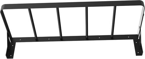 fotoconic Wall Mount Photography Backdrop Storage Rack, Heavy Duty Seamless Paper Roll Holder Organizer for Photo Studio, Holds 10 Rolls, Vertical Background Support System (Black) in Kuwait