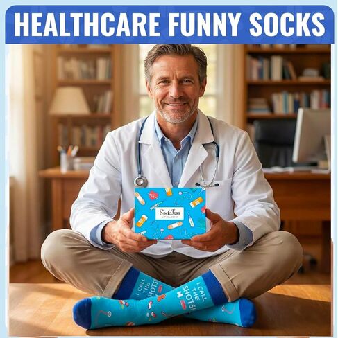sockfun Funny Novelty Crazy Socks for Men Teen Boys, Animal Drink Lover Gifts Beer Chemistry Socks in Saudi Arabia