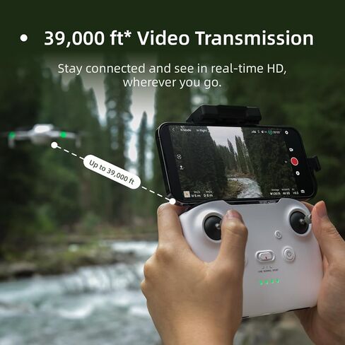Skyrover S1 4K Drone Fly More Combo مع جهاز تحكم عن بعد، أبيض، حزمة مع بطاقة ذاكرة microSDXC سعة 64 جيجابايت UHS-I U3، ووسادة هبوط مقاس 15.7 بوصة وإضاءة ستروب مضادة للتصادم in Kuwait