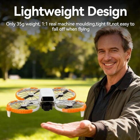 DJI Flip Accessories Bundle 5-in-1 for RC 2 Screen Controller, Portable Carrying Case for 3 Batteries, Propeller Guards, Landing Gear, Sunshade & Strap, Compatible Flip (RC 2/Combo) in Kuwait