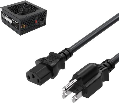 10FT 3M 14AWG شاحن محطة الطاقة AC لـ Jackery Explorer 2000/1500/1000 Pro، EF ECOFLOW Delta Riverpro2، Bluetti EB3A Anker solix c1000 كابل سلك الطاقة (10FT) in Kuwait