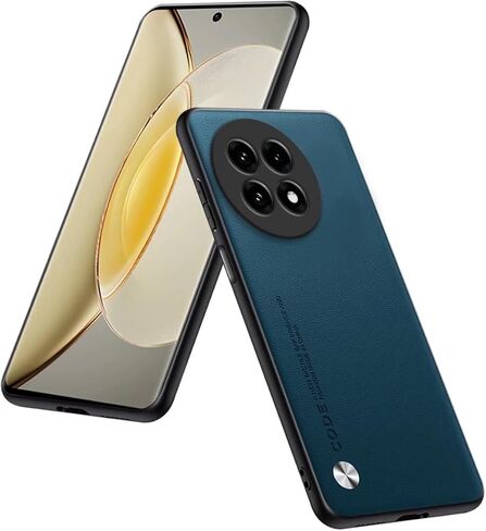 حافظة هاتف متوافقة مع هاتف OnePlus 13R 5G (6.78 بوصة)، غطاء واقٍ من جلد البولي يوريثان - أصفر in Kuwait
