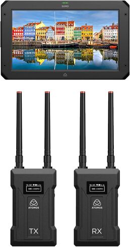 Atomos Sumo19 SE 19-inch HDR Pro/Cinema Monitor-Recorder-Switcher Bundle with TX-RX 4K/HD Wireless Transmitter & Receiver Set (2 Items) in Kuwait