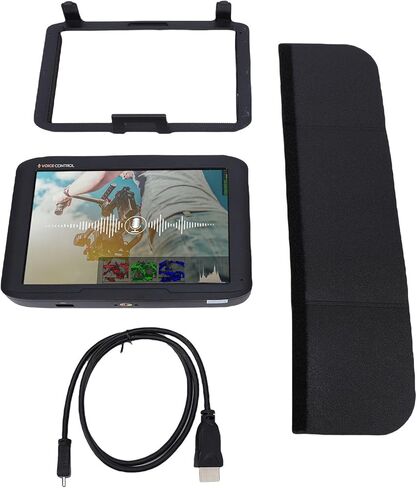 7 Inch Camera Field Display, F7 Plus Camera Field Touchscreen Monitor,FHD Resolution 4K HDMI 2.0 Input Output Voice Control, for Professional Photography Video Production in Kuwait