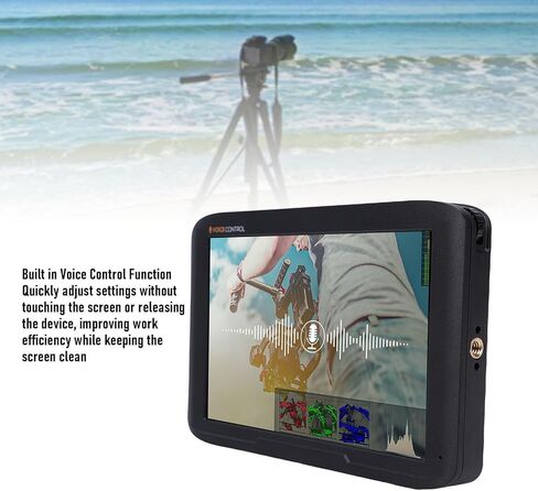 7 Inch Camera Field Display, F7 Plus Camera Field Touchscreen Monitor,FHD Resolution 4K HDMI 2.0 Input Output Voice Control, for Professional Photography Video Production in Kuwait