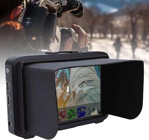 7 Inch Camera Field Display, F7 Plus Camera Field Touchscreen Monitor,FHD Resolution 4K HDMI 2.0 Input Output Voice Control, for Professional Photography Video Production in Kuwait