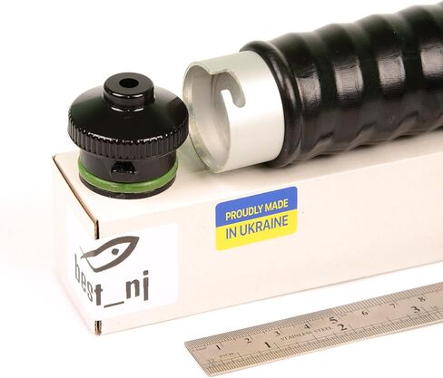 120 ml Aluminum Injector for Soft Plastic Plastisol Fishing Lure Molds Plastic Locking Nozzle in Kuwait
