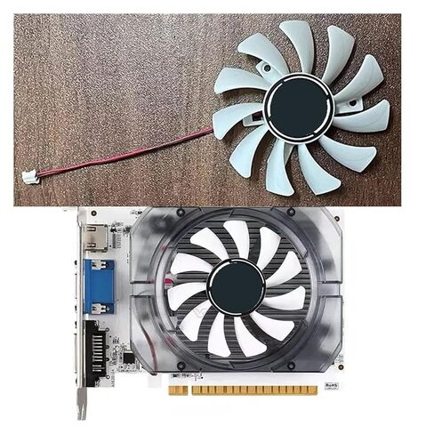 مروحة تبريد 75 مم 2PIN DC 12V 0.5A لبطاقات الرسومات GT730 N730 N750 1030 OC - مروحة بديلة عالية الأداء in Kuwait