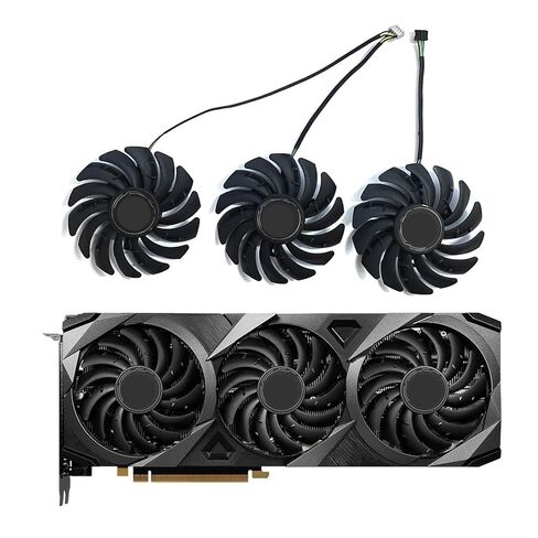 استبدال مروحة بطاقة فيديو 85 مم 4 دبابيس لـ RTX 3080، 3070، 3060 Ti، 3090 - PLD09210S12HH (مروحة واحدة) in Kuwait
