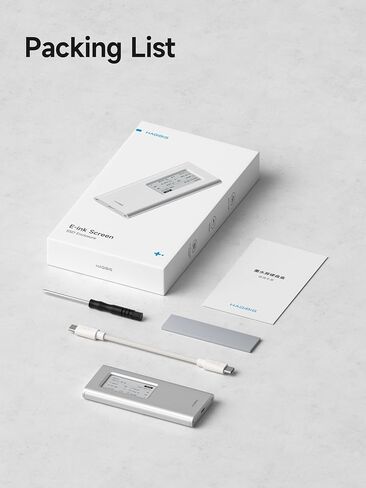 حاوية SSD من Hagibis، حافظة من الألومنيوم بسرعة 10 جيجابت في الثانية M.2 NVMe SSD، شاشة حبر بمكثف فائق USB 3.2 Gen 2 إلى PCI-E NVMe M وB&M حاوية SSD خارجية لـ 2230/2242/2260/2280 SSDs 9210CN in Kuwait