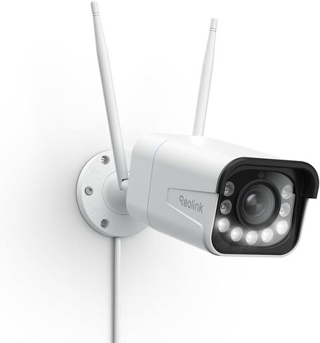 كاميرا أمان خارجية REOLINK 4K 8MP مع تكبير بصري 5X، تقنية Wi-Fi 6، عرض سلس عن بعد مع تسجيل H.265، رؤية ليلية ملونة، اكتشاف الإنسان/المركبة/الحيوان، صوت ثنائي الاتجاه، RLC-811WA in Saudi Arabia