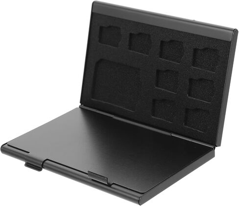 Veemoon Memory Card Storage Case with Anti-Static Slots for High-Capacity Cards for Travel and Photography Black in Kuwait