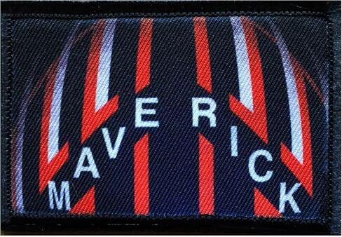 Redheaded Tshirts - Maverick Flight Helmet Morale Patch. Perfect for Your Tactical Military Army Gear, Backpack, Operator Baseball Cap, Plate Carrier or Vest. 2x3 Hook Patch. Made in The USA in Kuwait