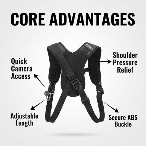 1Pc Focus F-1 Professional Camera Shoulder Strap, Quick Release Single Shoulder Harness for DSLR Cameras, Fast Shooting Photographer Camera Belt (F1 Shoulder Strap) in Kuwait