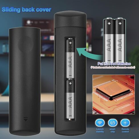جهاز تحكم عن بعد بديل مع صوت لجهاز وسائط Amazon Fire TV Stick & Cube (الجيل الأول والثاني والثالث)، متوافق مع Amazon Omni و2-Series و4-Series وجميع العلامات التجارية Fire TV Edition Smart TVs in Kuwait