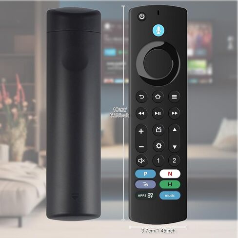 جهاز تحكم عن بعد بديل مع صوت لجهاز وسائط Amazon Fire TV Stick & Cube (الجيل الأول والثاني والثالث)، متوافق مع Amazon Omni و2-Series و4-Series وجميع العلامات التجارية Fire TV Edition Smart TVs in Kuwait