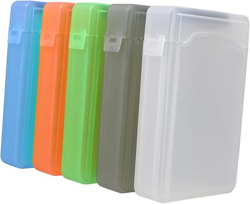Housoutil 5pcs Hard Drive Cases Durable Anti-Shock Protectors for Hard Disks Stylish Colors White Green Gray for Safe Storage and Travel in Kuwait