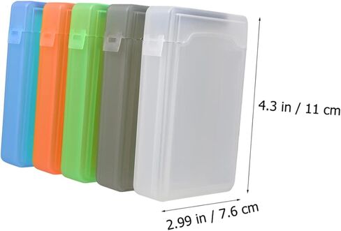 Housoutil 5pcs Hard Drive Cases Durable Anti-Shock Protectors for Hard Disks Stylish Colors White Green Gray for Safe Storage and Travel in Kuwait