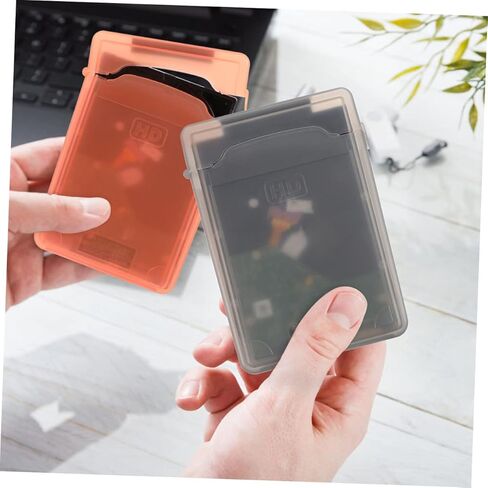Housoutil 5pcs Hard Drive Cases Durable Anti-Shock Protectors for Hard Disks Stylish Colors White Green Gray for Safe Storage and Travel in Kuwait